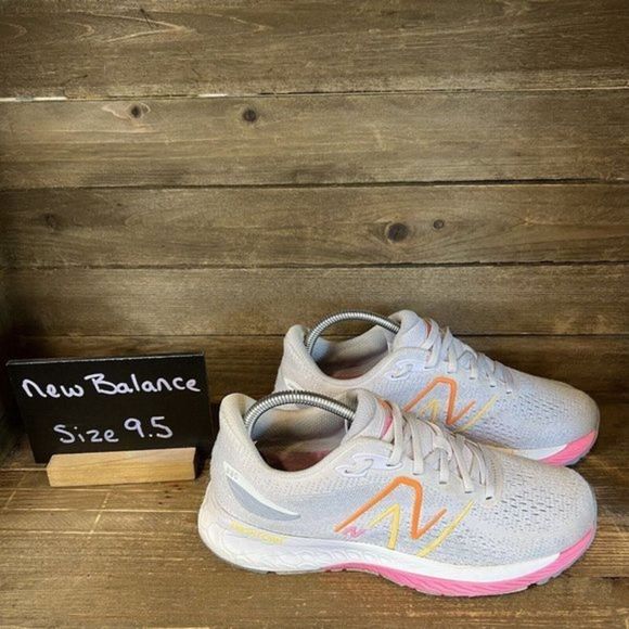 Womens New Balance Fresh Foam 880V12 Gray Running Shoes Sneakers Size 9.5 B GUC - Picture 1 of 6